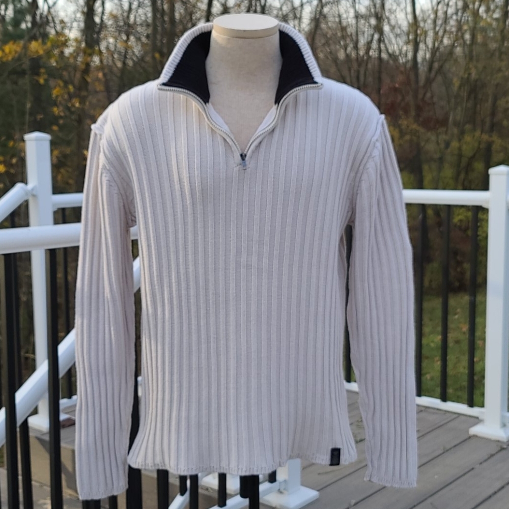 Lot of 2 Nautica Jeans Co quarter-zip sweaters XXL